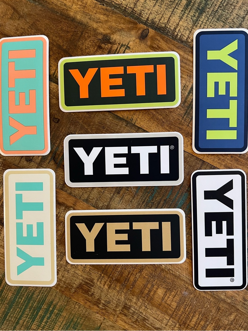 FREE with $8 Purchase Yeti Stickers 7 in Various Colors